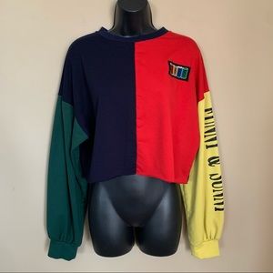 SHEIN Colorblock Sweatshirt